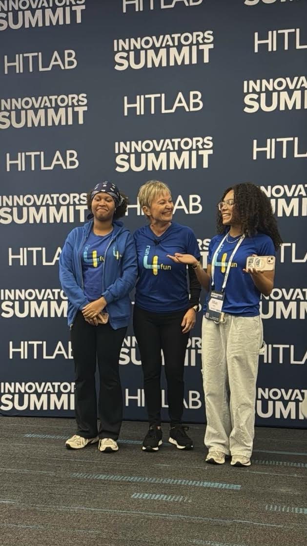 Run4Fun youth on stage at the HITLAB Innovators Summit